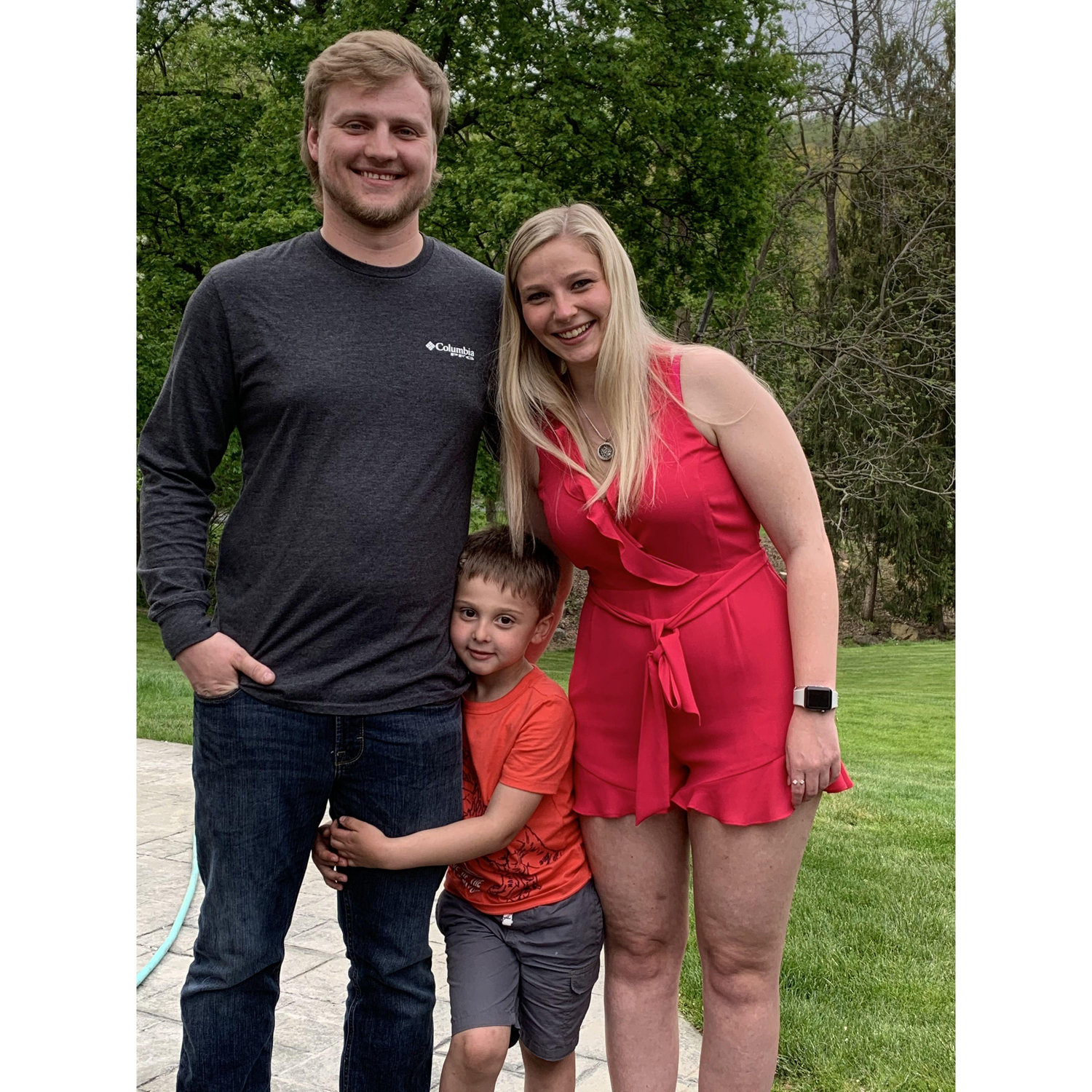 Liz and her favorite boys