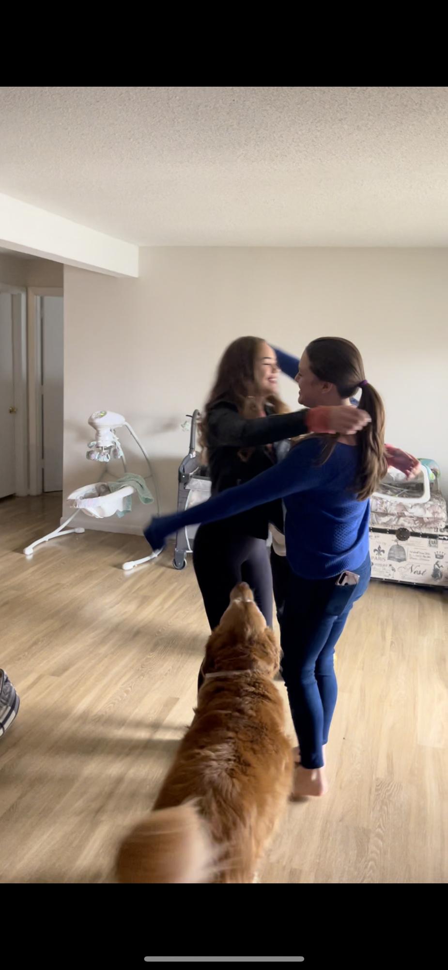 Telling my sisters I’m engaged!!