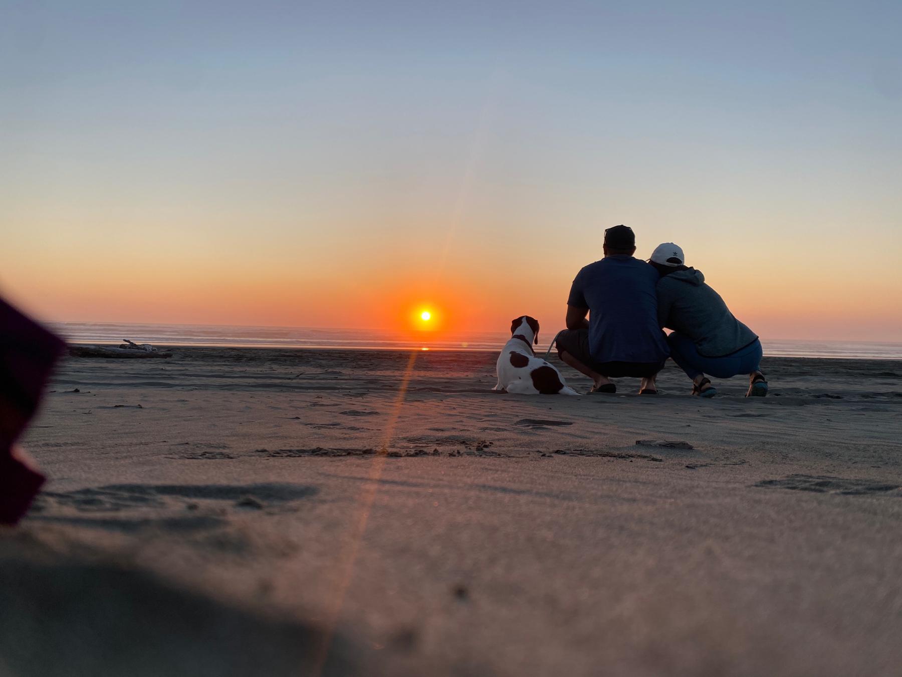 West coast sunset