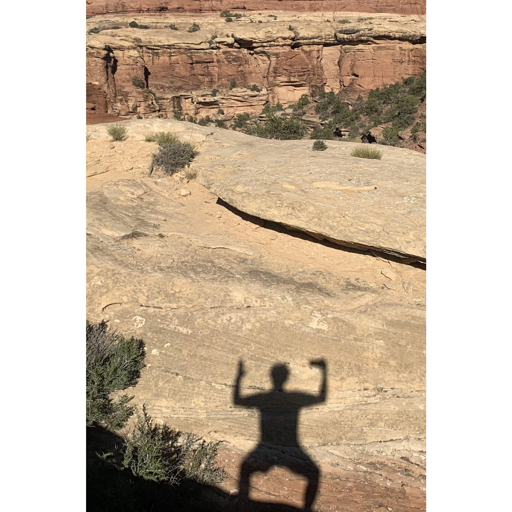 He sent her name spelled out against the canyons during his hiking trips