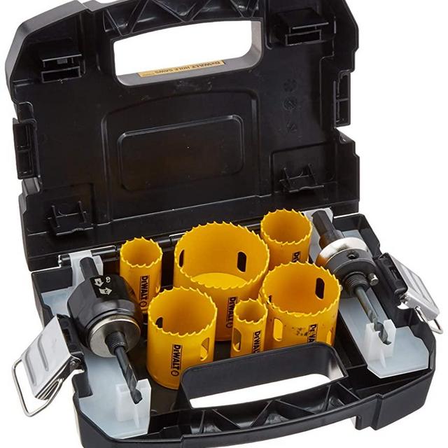 DEWALT Hole Saw Kit, Standard Electrician's Set, Bi-Metal (D180002)
