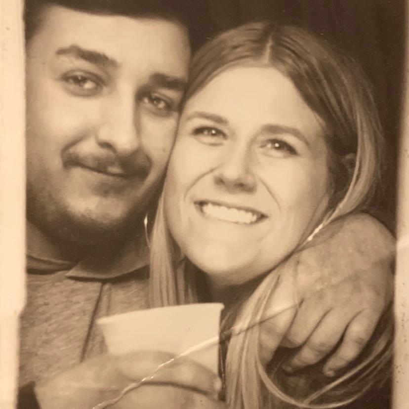 fun at the bar! one of our first photos!