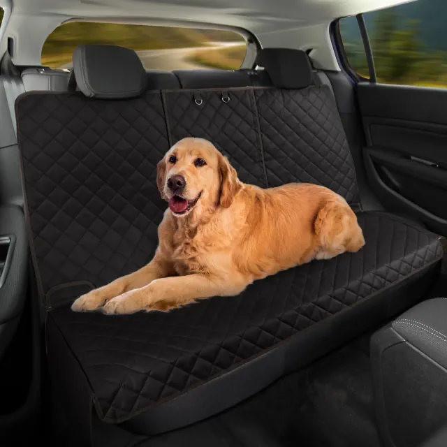 PETMAKER Dog Car Seat Cover for Back Seat, Black