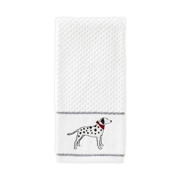 Fa La La Dalmatian Hand Towels in White (Set of 2)