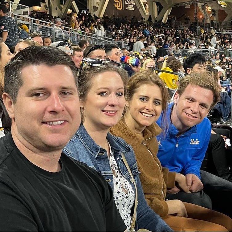 The Benini's first Padre game and Bryans 79289323th.