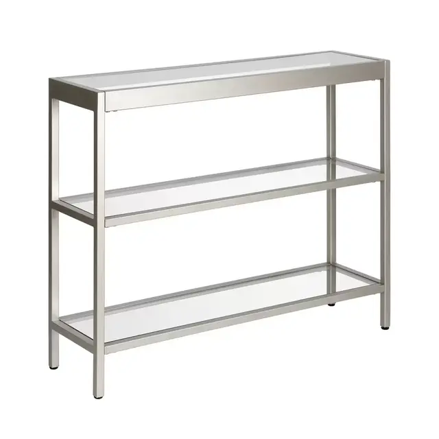 Alexis 36-Inch Console Table in Satin Nickel