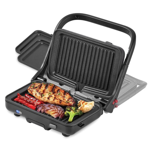 MultiMaker Flex Press Grill System, Grill + Griddle, Removable Plates - Forged Iron