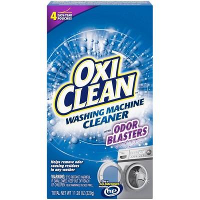 OxiClean Washing Machine Cleaner Pouches with Odor Blasters - 4 ct