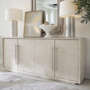 Hooker Furniture Modern Mood 80'' W Storage TV Stand in Light Wood | Wayfair