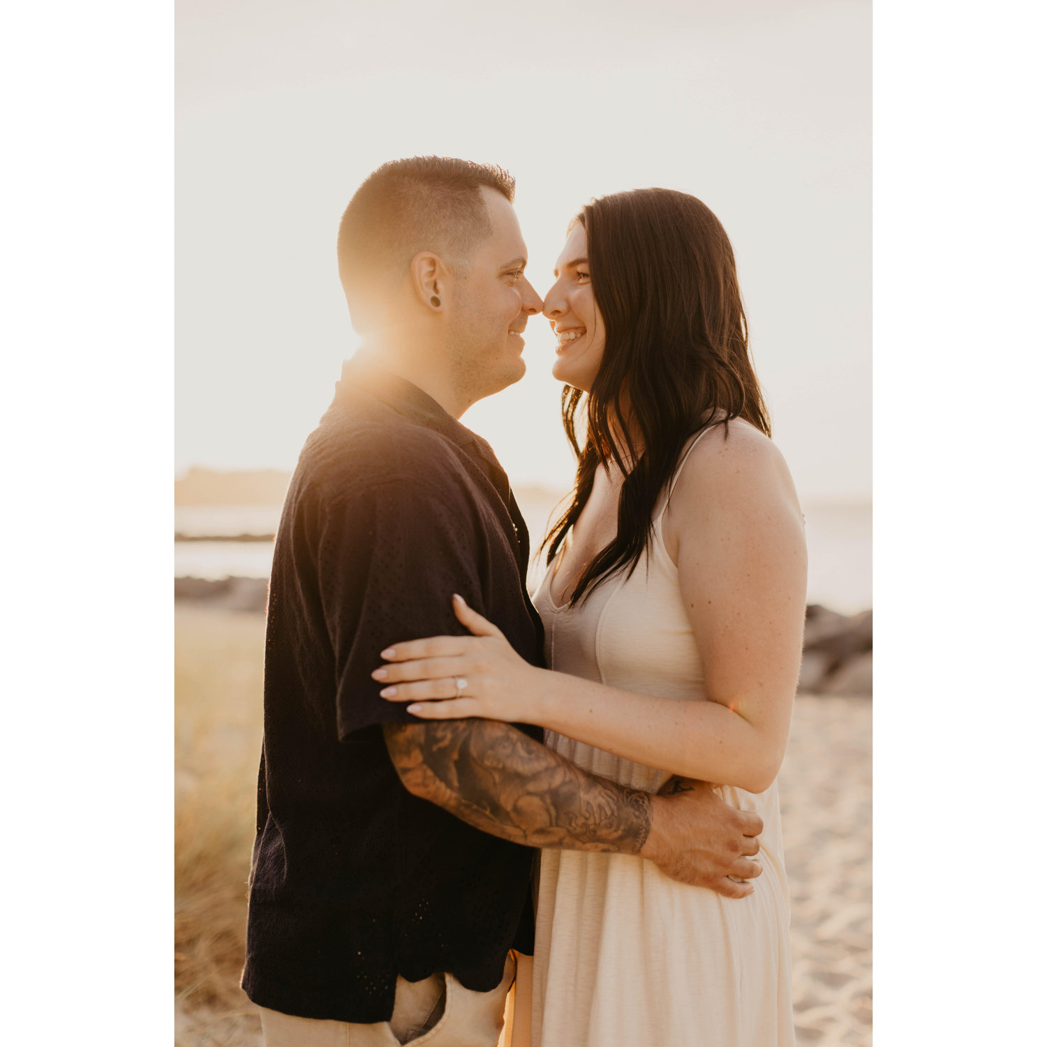 Engagement Photos at Yorktown Beach - June 2024