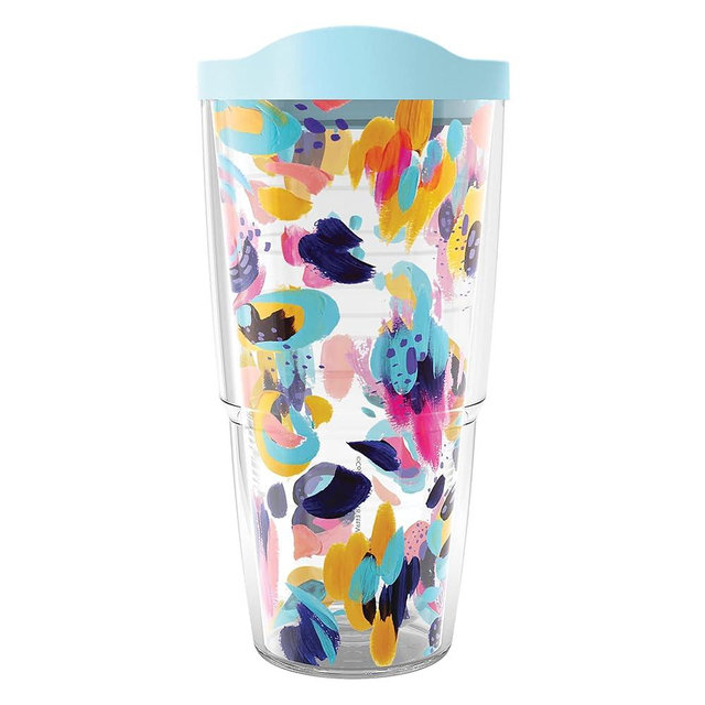 Tervis EttaVee Be Spot On Made in USA Double Walled Insulated Tumbler Travel Cup Keeps Drinks Cold & Hot, 24oz, Classic