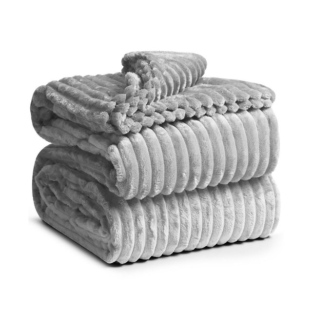 Nestl Cut Plush Lightweight Super Soft Fuzzy Luxury Bed Blanket, Queen