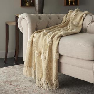 Mina Victory Dot Woven Throw Blanket
