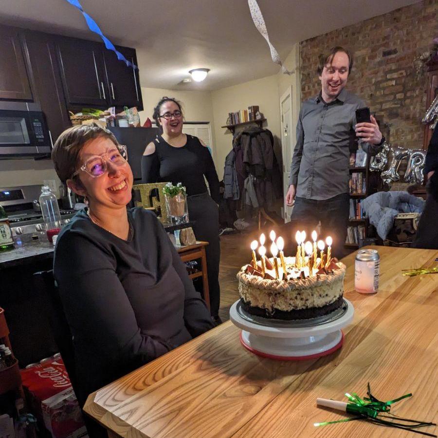 After a series of unfortunate events meant that Erin couldn't celebrate her birthday in 2023, Brian throws her a surprise birthday party in January of 2024.