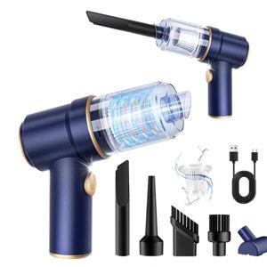 KMM Handheld Car Vacuum Cleaner, 9000Pa Vacuum Cleaner and Air Duster, 120W High Power Hand Held Vacuum with LED Light and Multi-Nozzles for Car, Home, Office, Pet