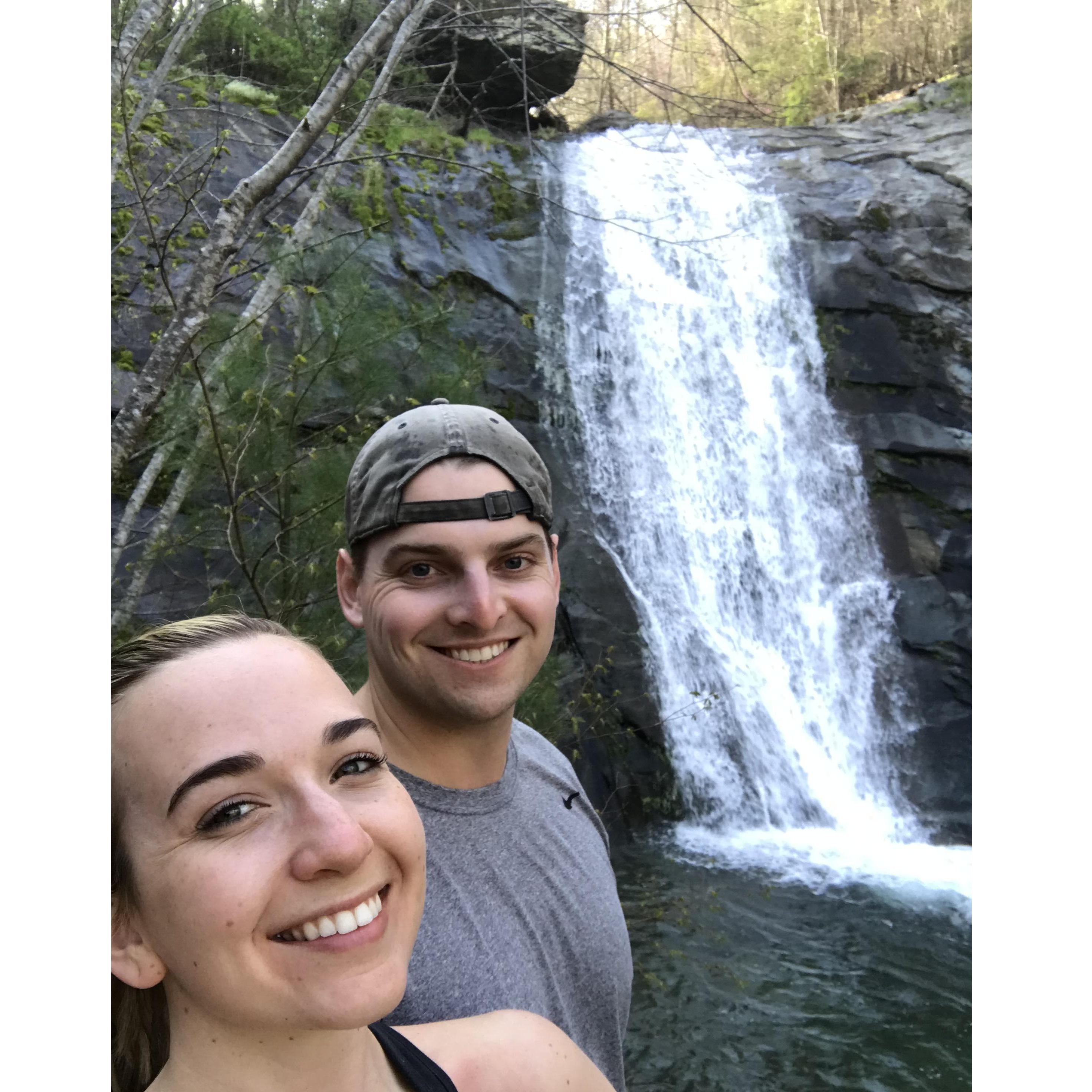 On a hike in Charlottesville, Virginia