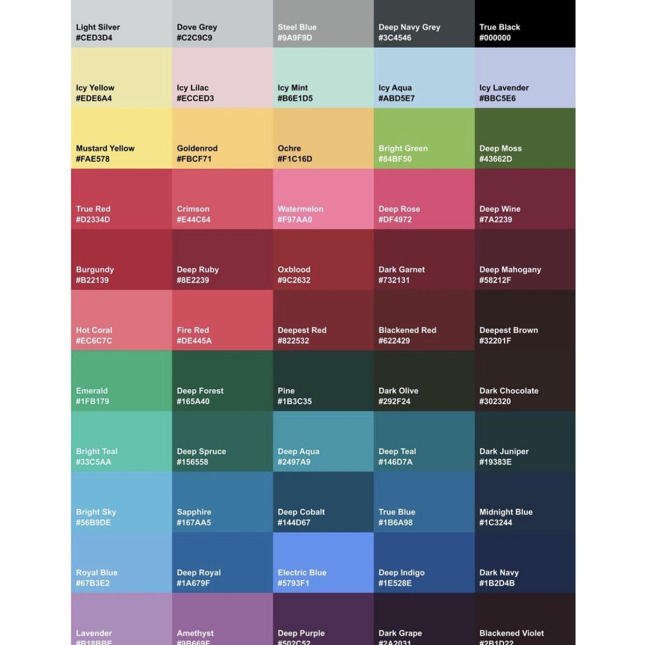 Color Options: Middle of March lands right at the end of winter, but for the extreme optimist, may be considered very early Spring, so there are color choices galore!