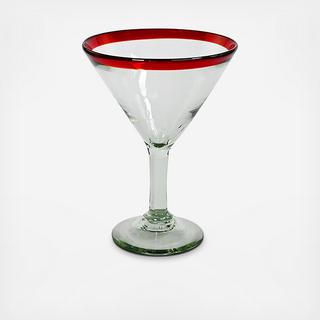 Recycled Artisan Martini Glass, Set of 4