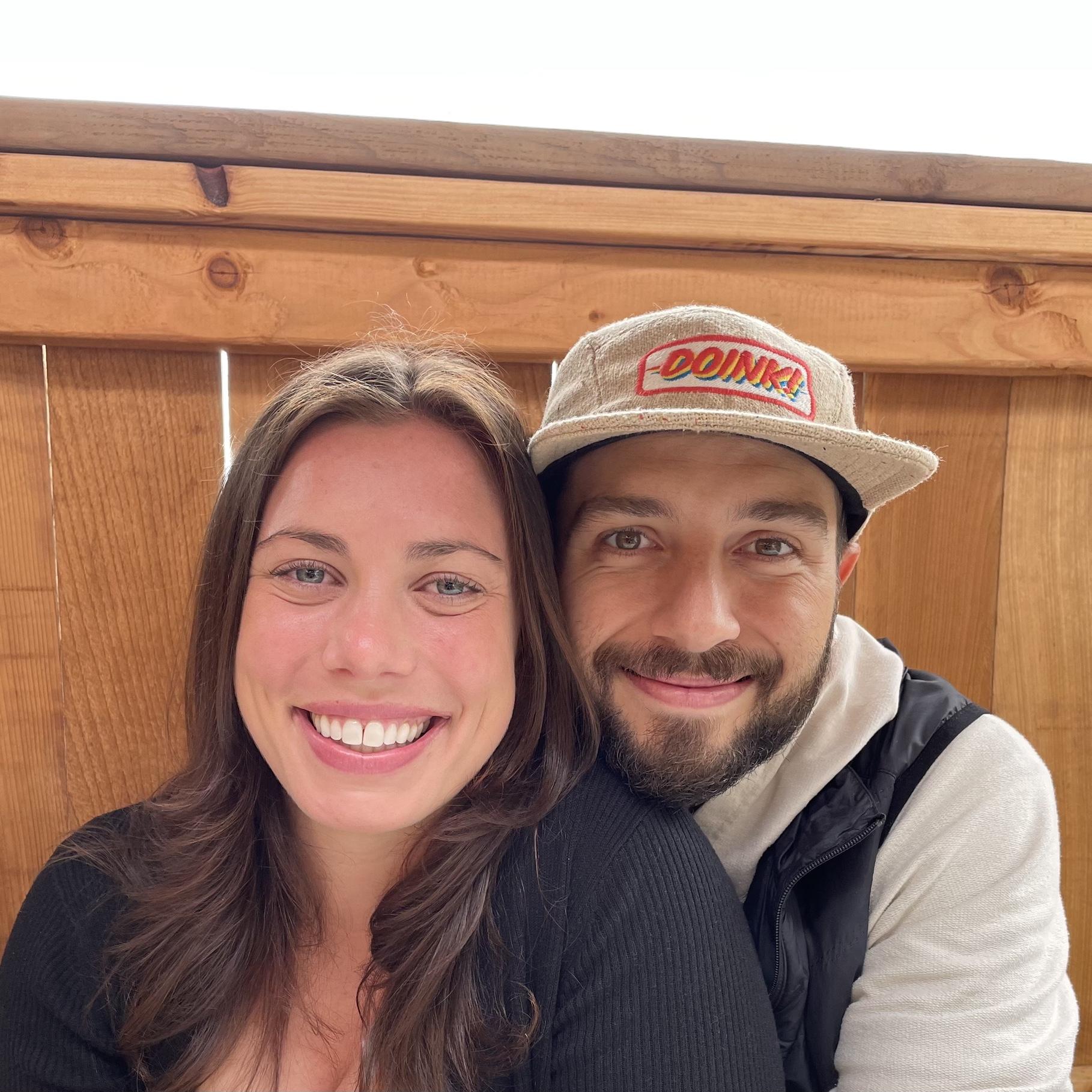 Having breakfast with Robin at Sweedeedee. We later got engaged there :)