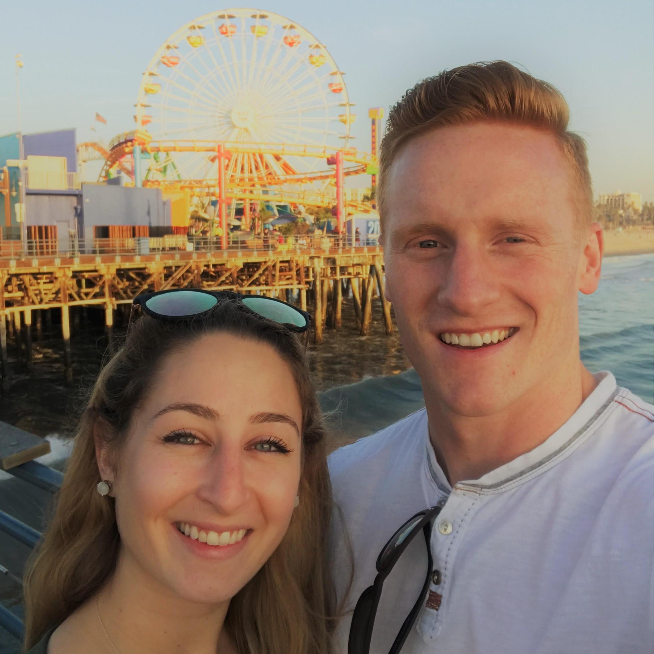Santa Monica Pier at sunset