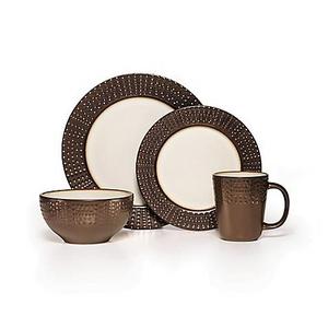 Gourmet Basics by Mikasa® Metropolitan 16-Piece Dinnerware Set in Brown