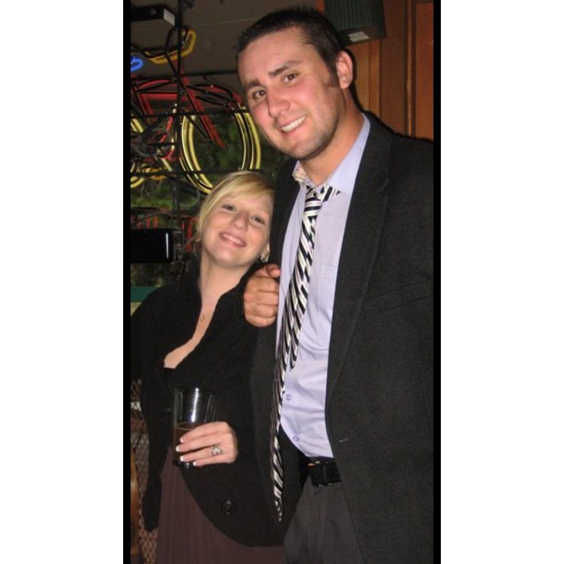 Alex and I at my sisters wedding. 2009