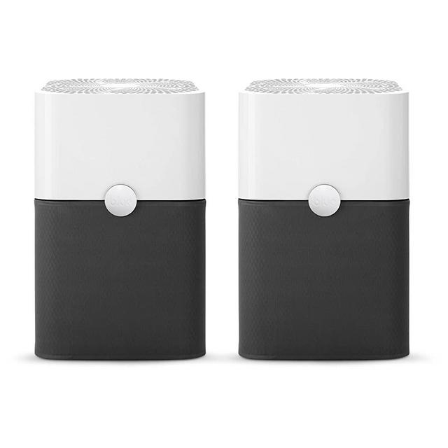 Blueair Blue Pure 211+  Air Purifier,3 Stage with Two Washable Pre-Filters, Particle, Carbon Filter, Captures Allergens, Viruses, Odors, Smoke, Mold, Dust, Germs, Pets, Smokers, Large Room (Pack of 2)