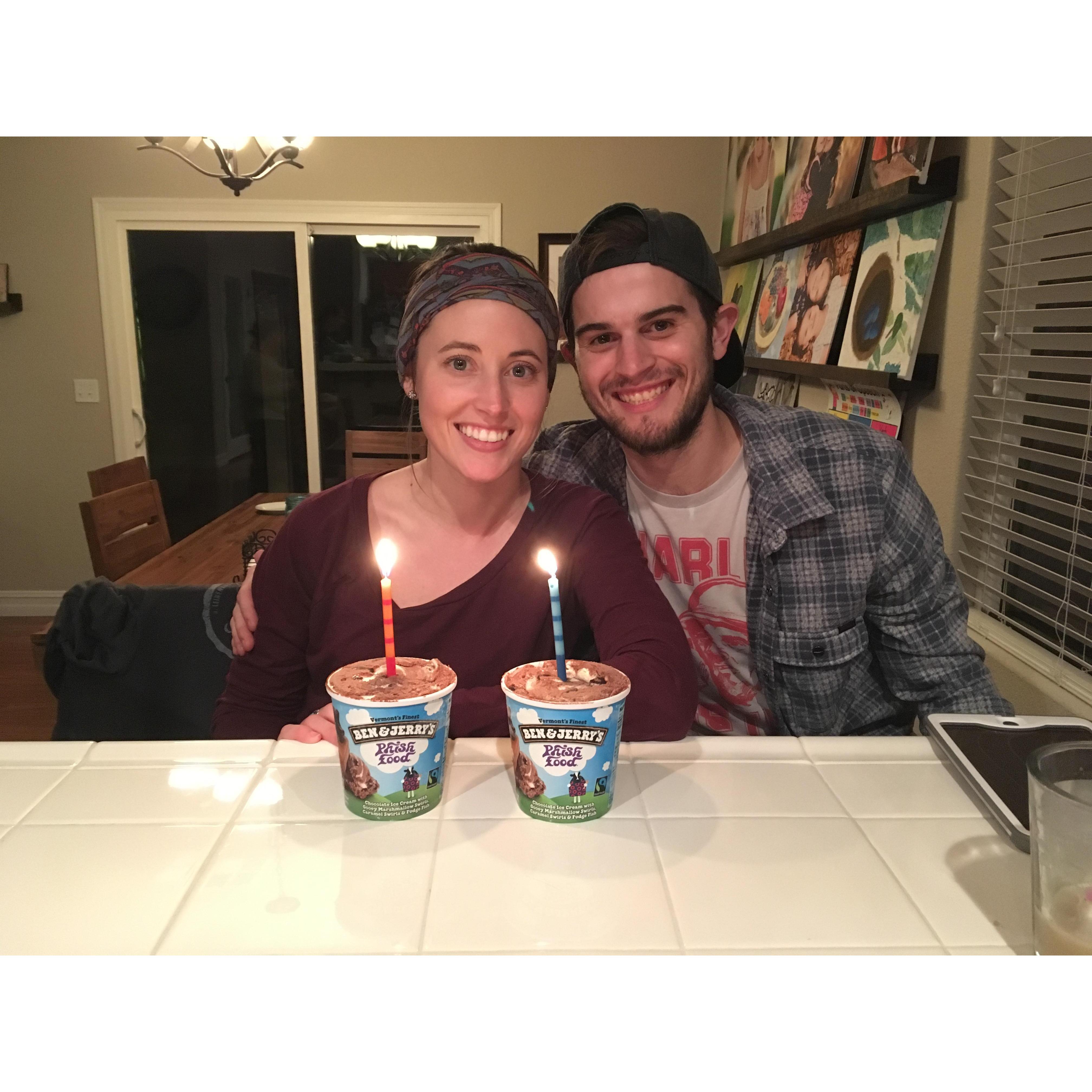 Happy Birthday to us!!! Did you know we're only 3 days apart? Can you guess who's older (and who's a cougar...)?
