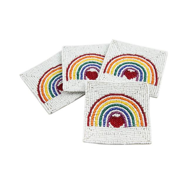 Thirstystone Beaded Rainbow Coacter, Set/4