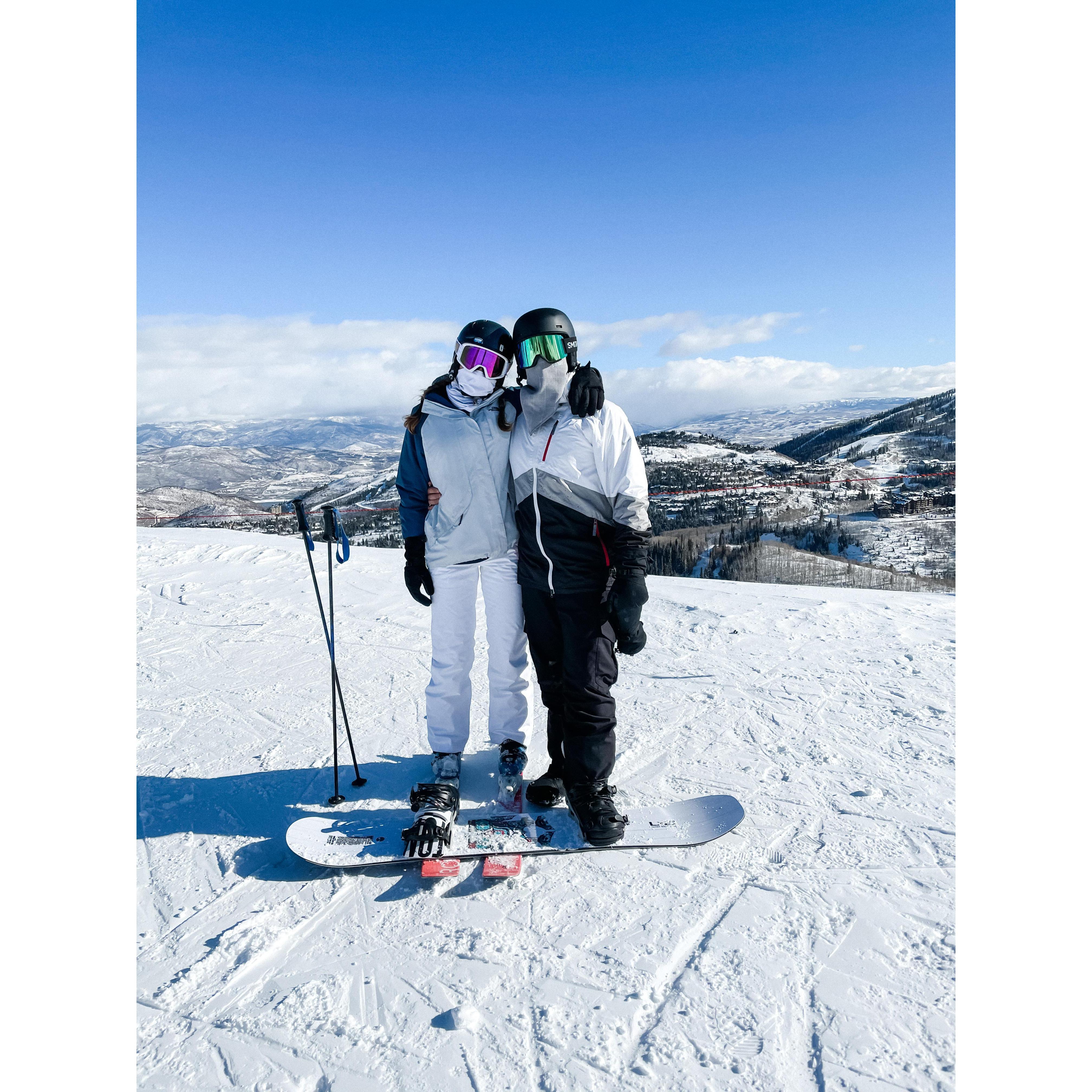 Our ski trip to Park City, Utah - senior year. 2021