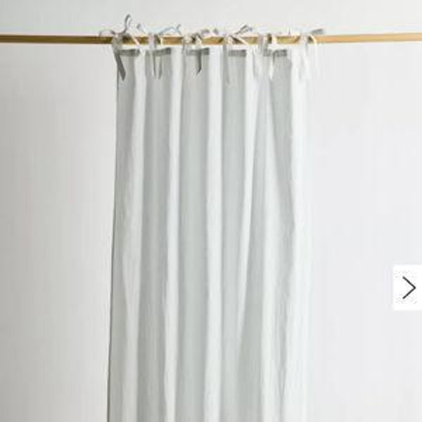 Yarn Dye Striped Knotted Window Panel