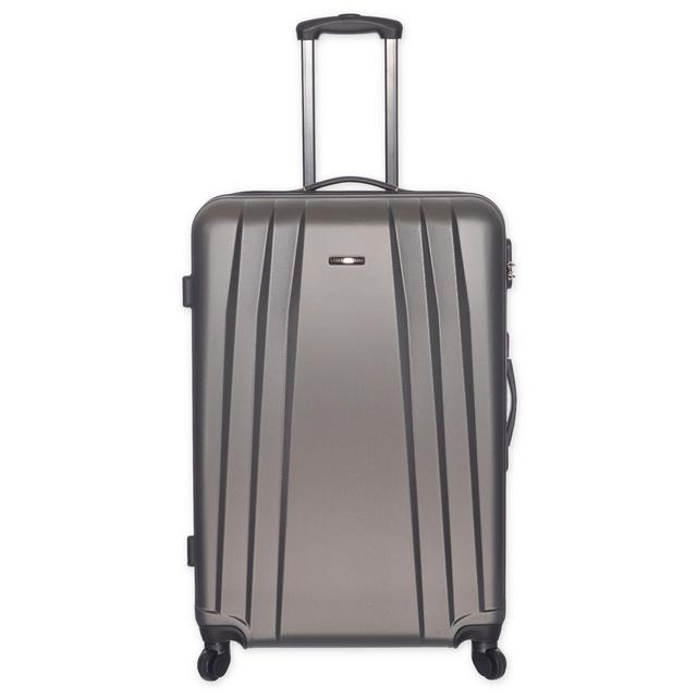 Club Rochelier Globetrotter 28-Inch Hardside Spinner Checked Luggage in Charcoal