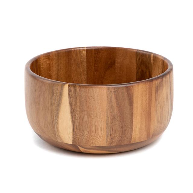 Better Homes & Gardens Acacia Wood Round Large Serving Bowl