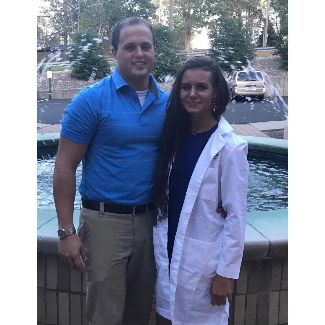 The night  I got my white coat for nursing school!