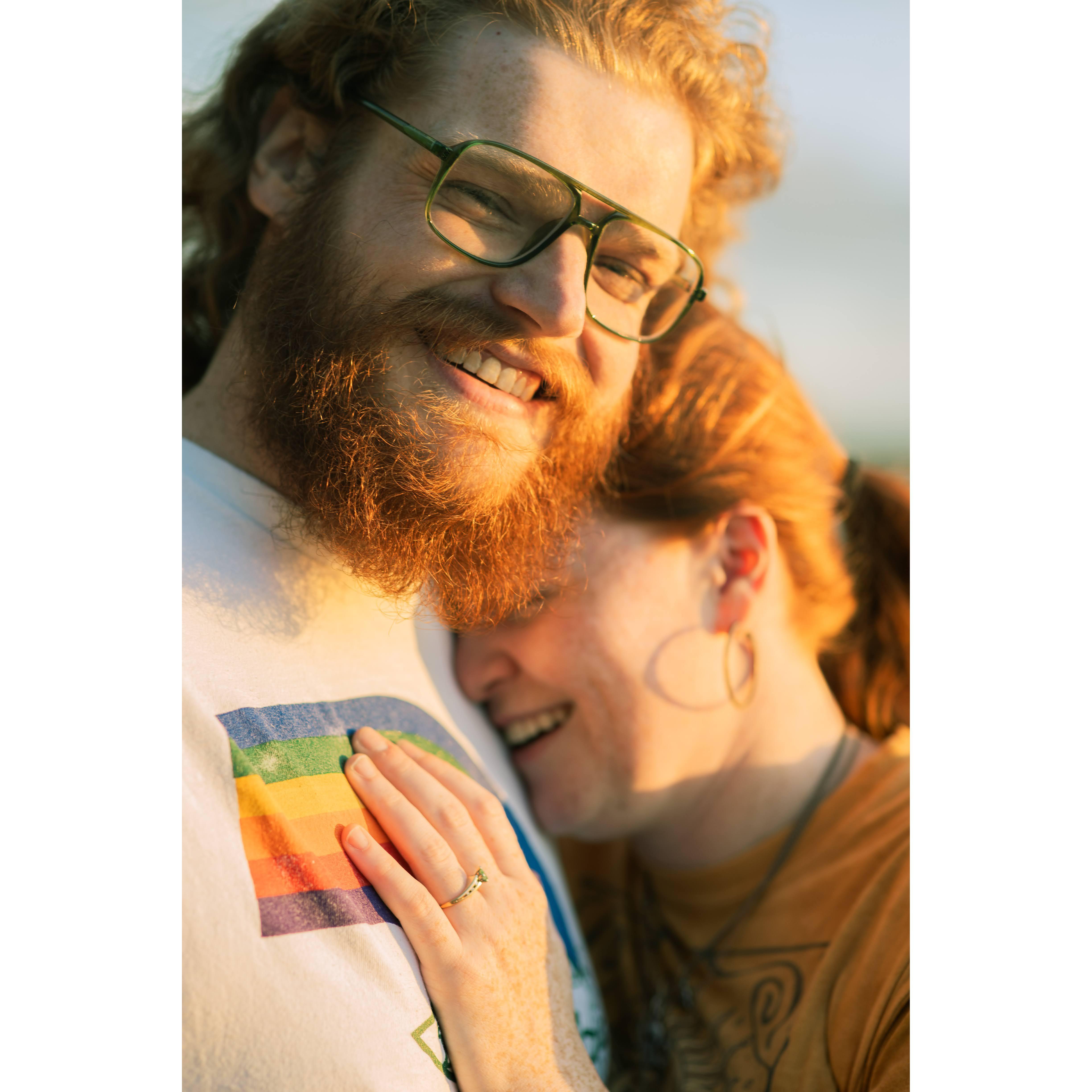 Our Engagement on Presque Isle.