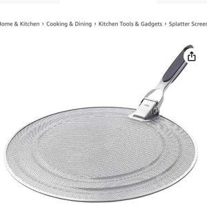 OXO 1064468 Good Grips Splatter Screen with Folding Handle, Silver