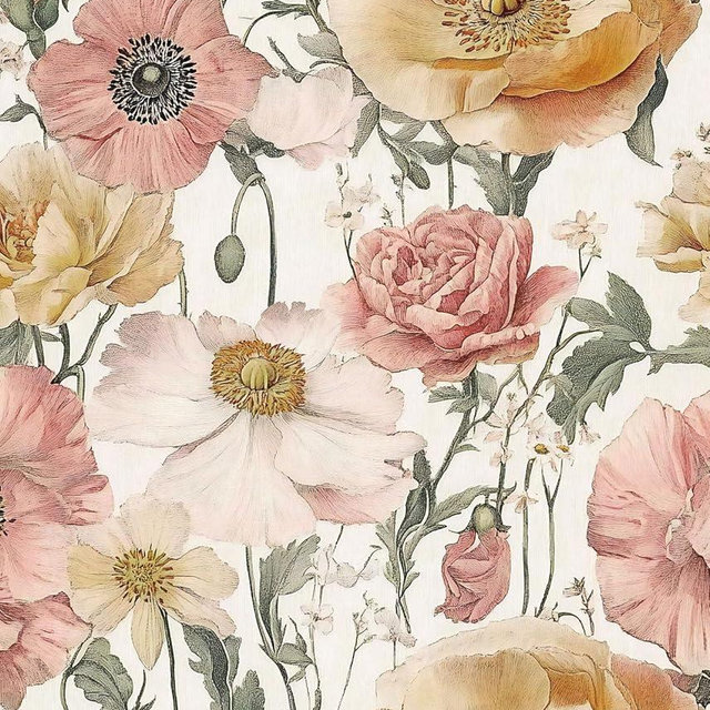 Orainege Peel and Stick Wallpaper Removable 16.9inx196.8in Modern Contact Paper Self Adhesive Floral Wallpaper for Bedroom Bathroom Laundry Room Papel Tapiz para Pared