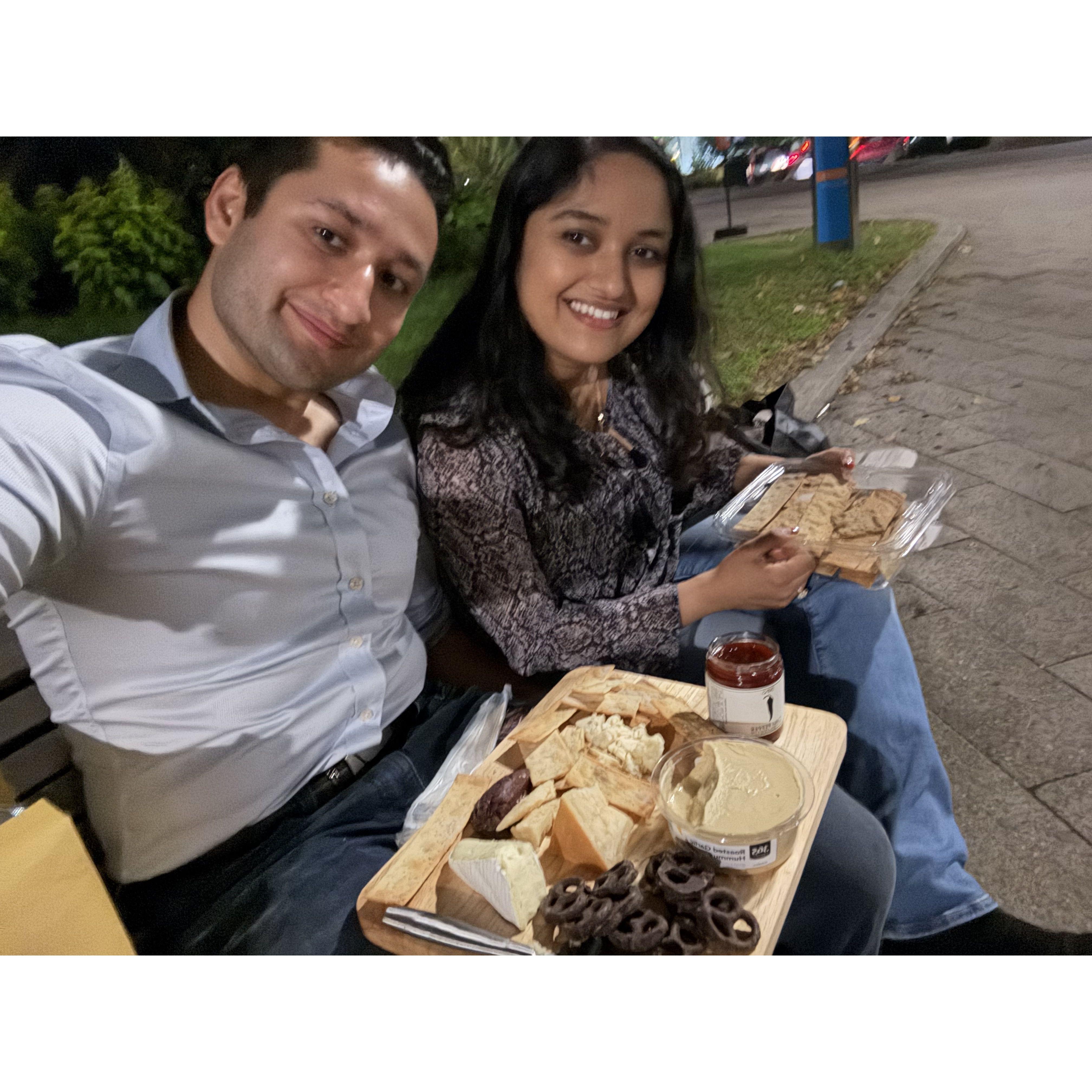 A picnic date in Chesea Piers
