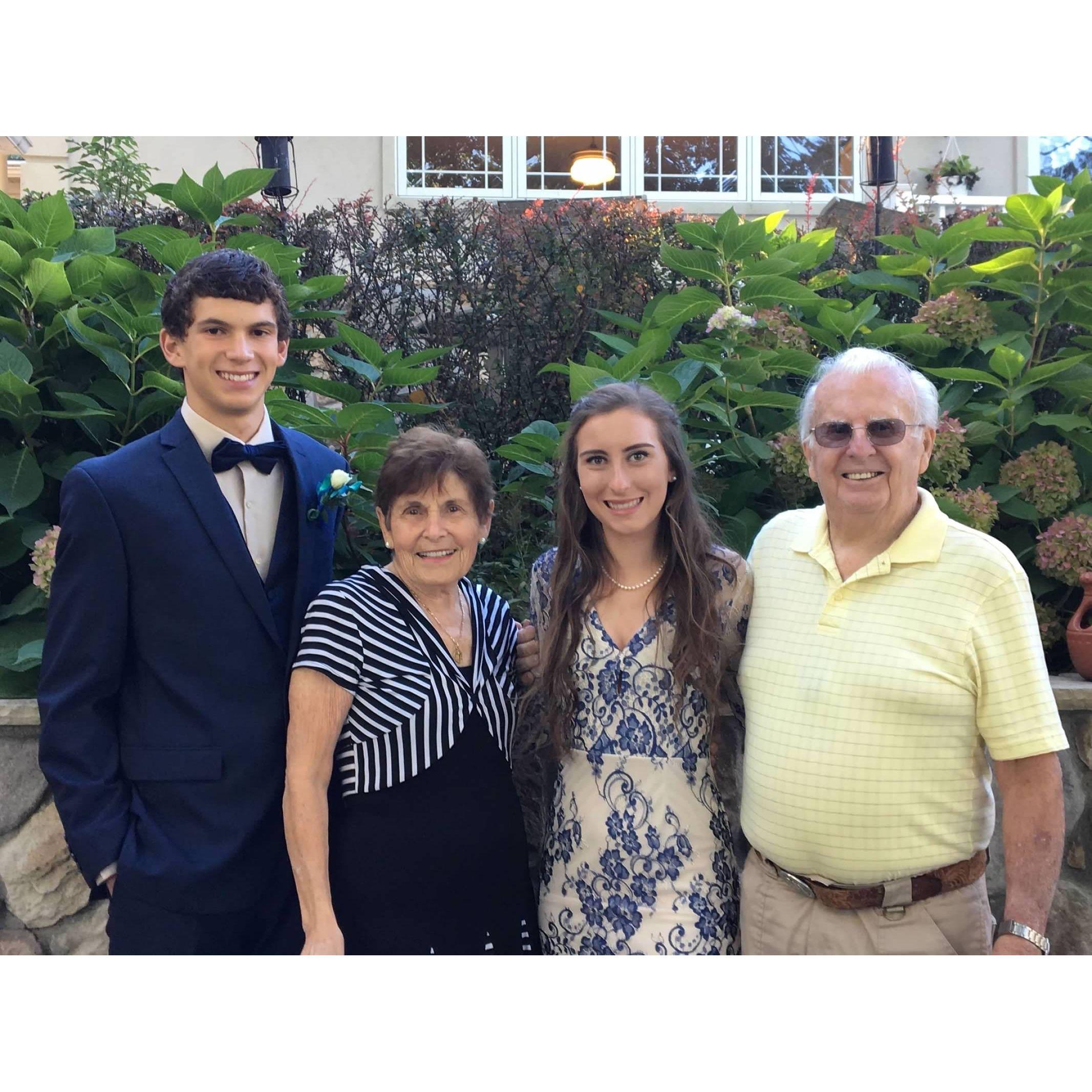 Spring 2017: Grosse Ile Homecoming Senior year with Marie-Soleil's beloved grandparents, Lucia and Bill