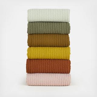 Simple Waffle Cotton Shower Curtain