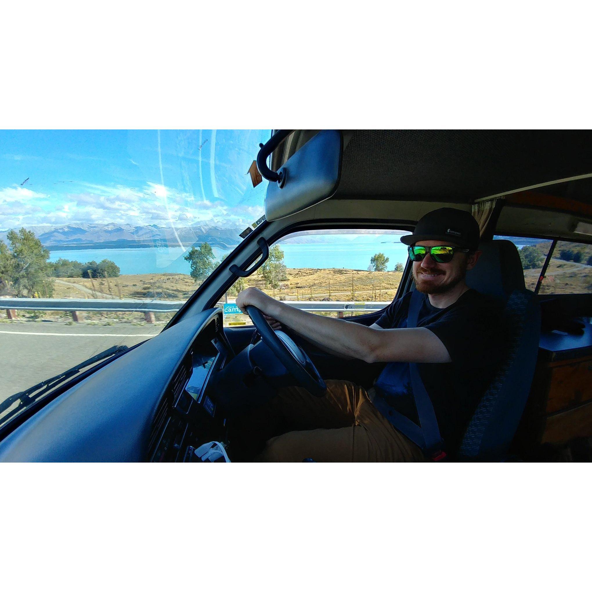 The start of campervan life and driving on the left side of the road