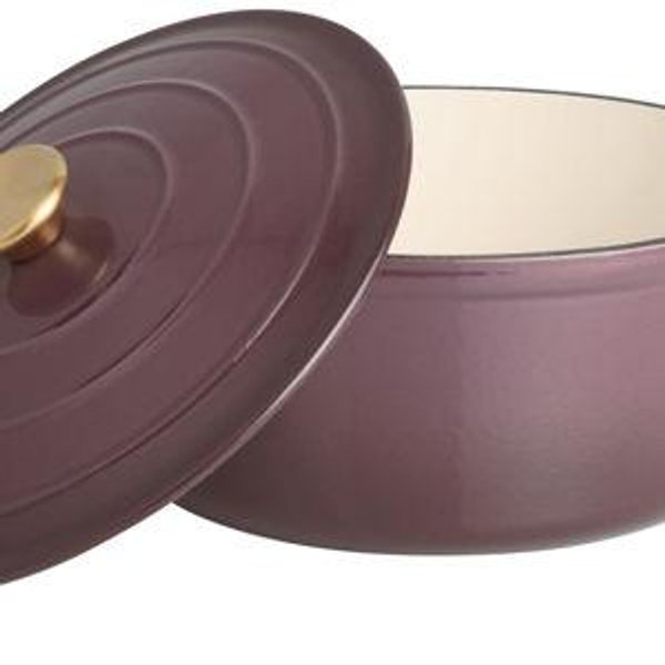Round Enameled Cast Iron Dutch Oven 5 Quart - World Market
