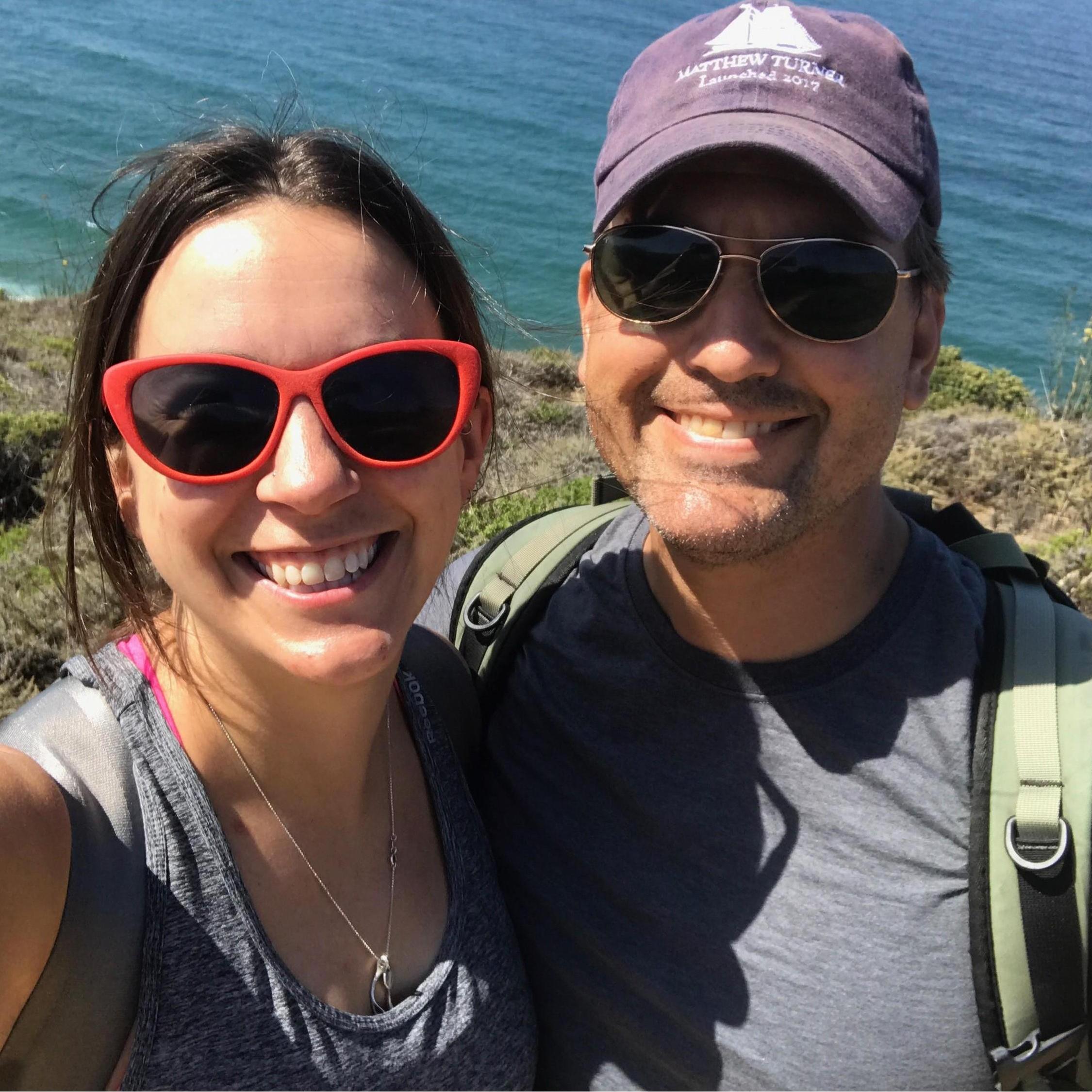 Hiking in coastal California