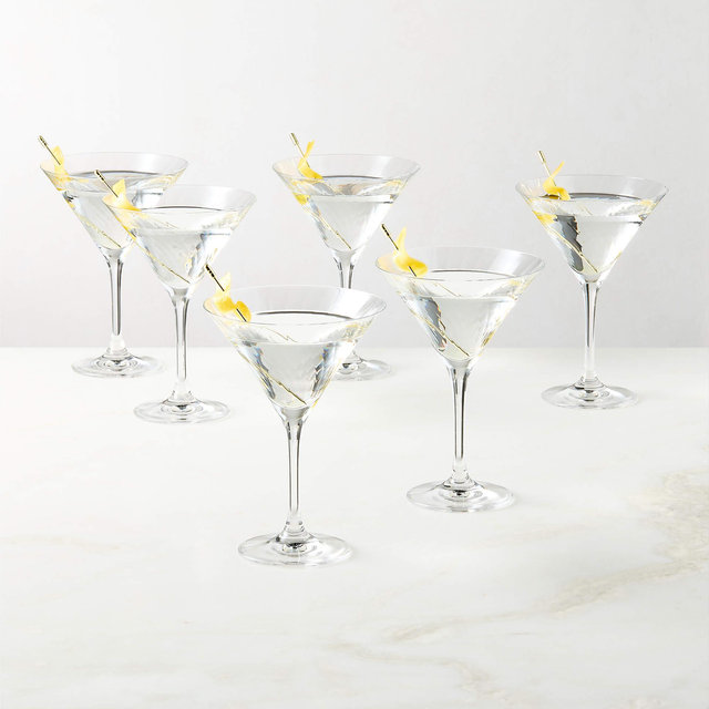 Stella Optic Martini Glasses Set of 6