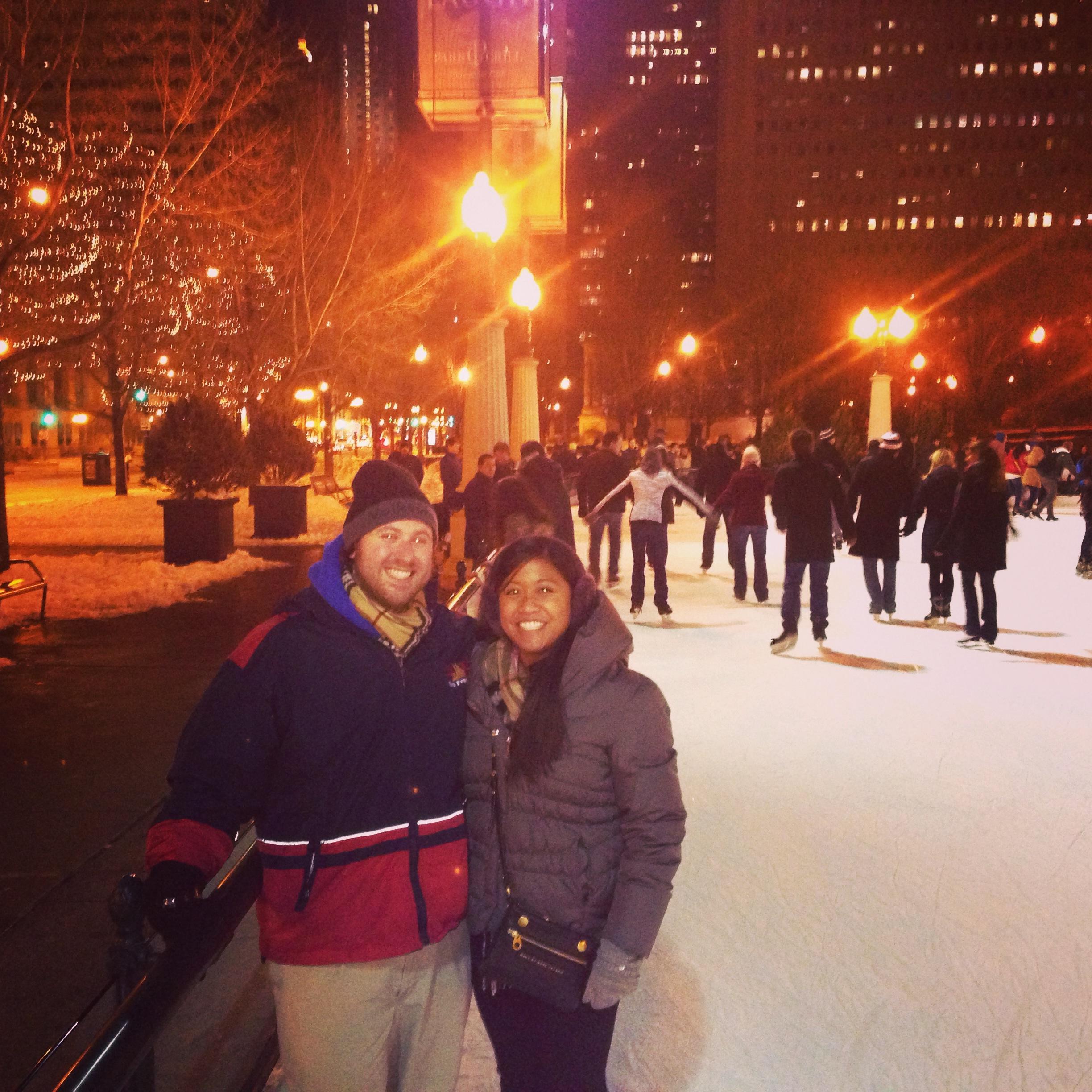 Millennium Park Ice Skating 2012