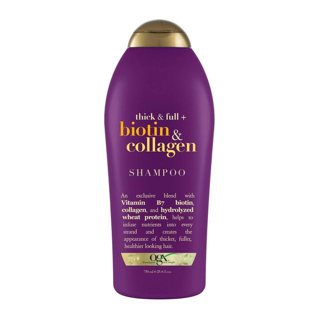 OGX Thick & Full Biotin & Collagen Salon Size Volumizing Shampoo for Thin Hair - 25.4 fl oz