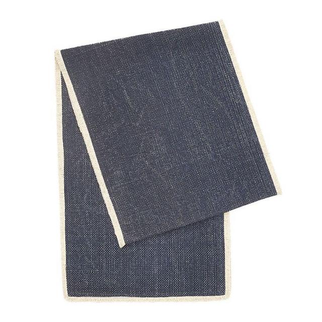 Mason Fringe Table Runner - Indigo