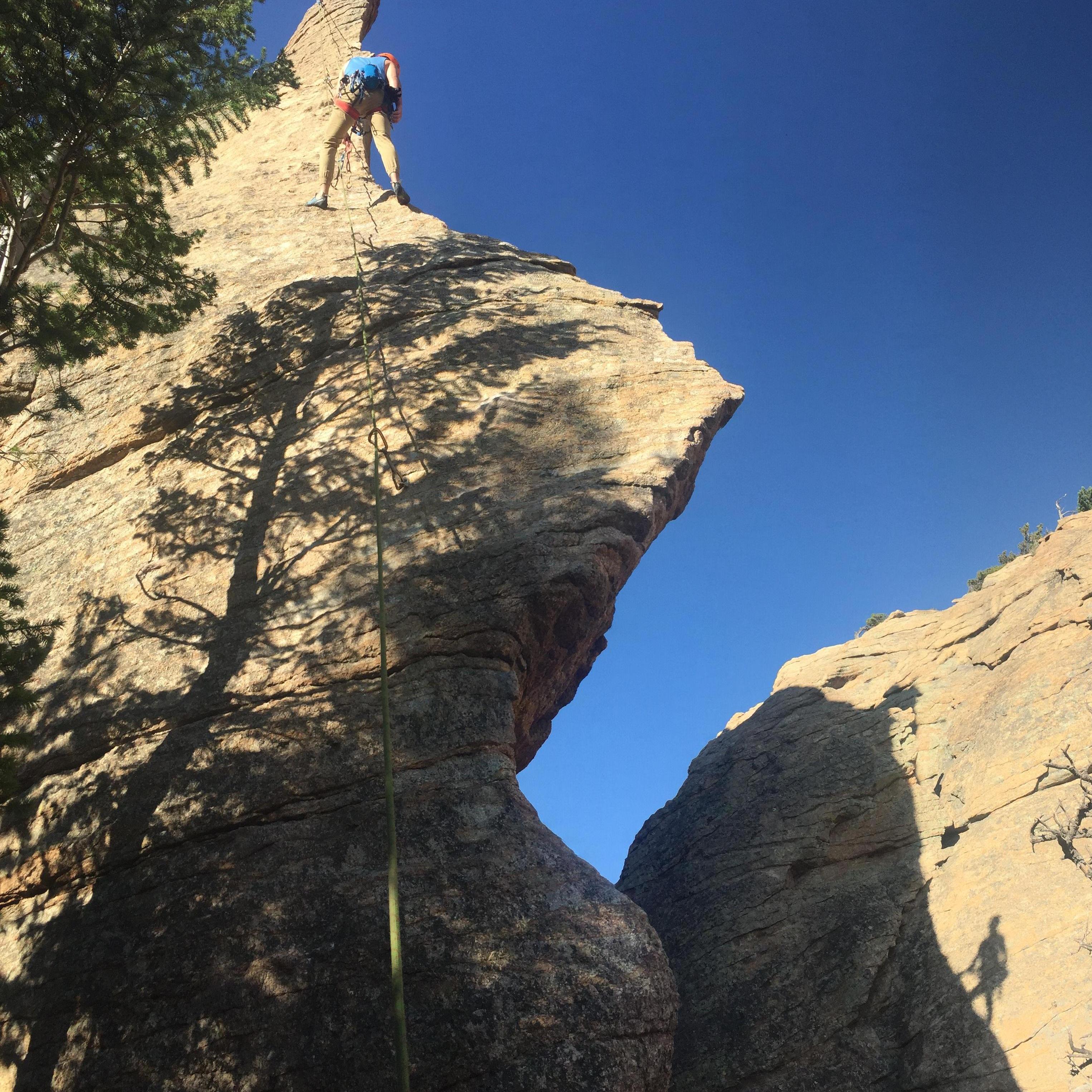 Rock climbing in Estes Park, CO