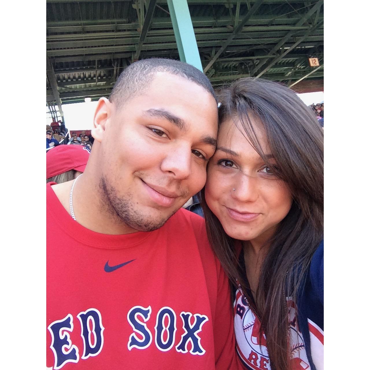 2015 First Sox game together, had to be a Yanks game.