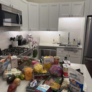 Our first grocery shopping